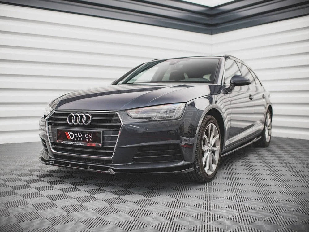 Maxton Design Front Splitter V.1 Audi A4 B9 01-19