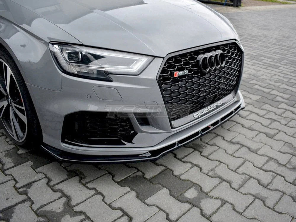 Maxton Design Front Splitter V.1 Audi RS3 8V Facelift Sedan 2017-20