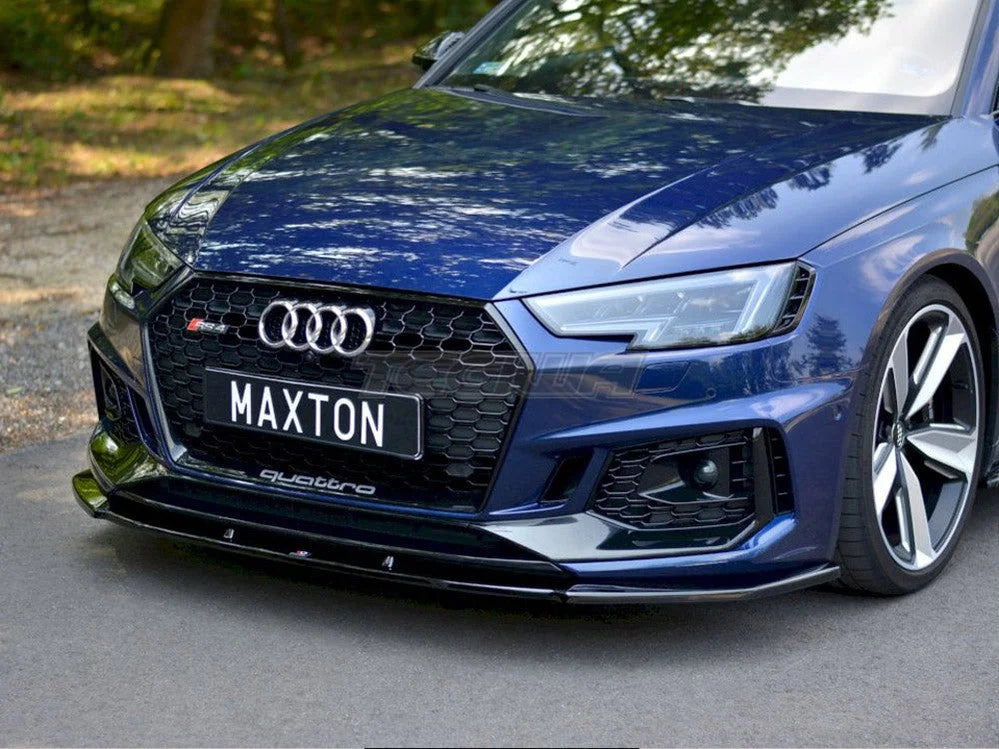 Maxton Design Front Splitter V.1 Audi RS4 B9 17-19