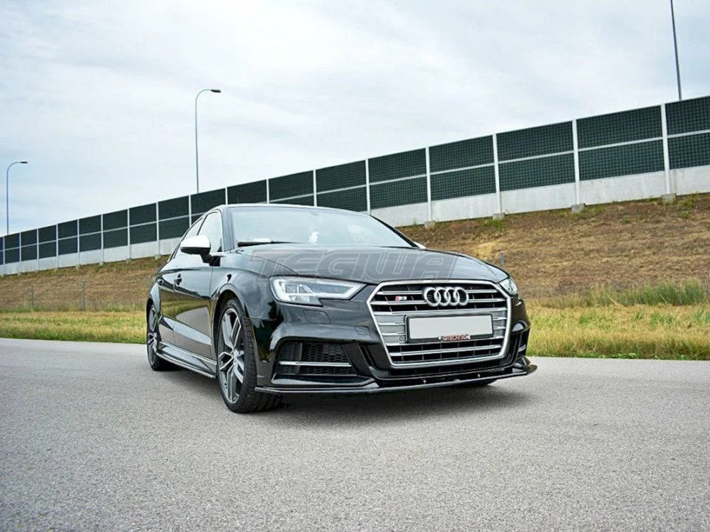 Maxton Design Front Splitter V.1 Audi S3 A3 S-line 8V Facelift Sedan 16-20