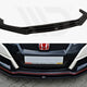 Maxton Design Front Splitter V.1 Honda Civic IX Type R 15-17