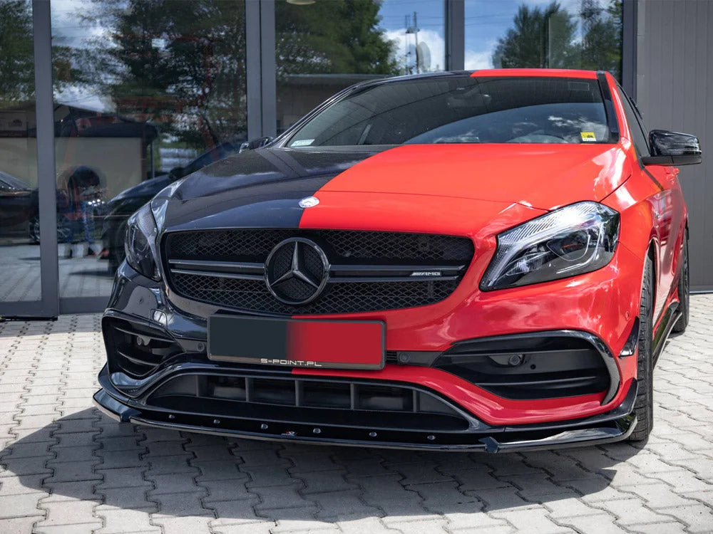Maxton Design Front Splitter V.1 Mercedes A45 AERO W176 Facelift 14-18