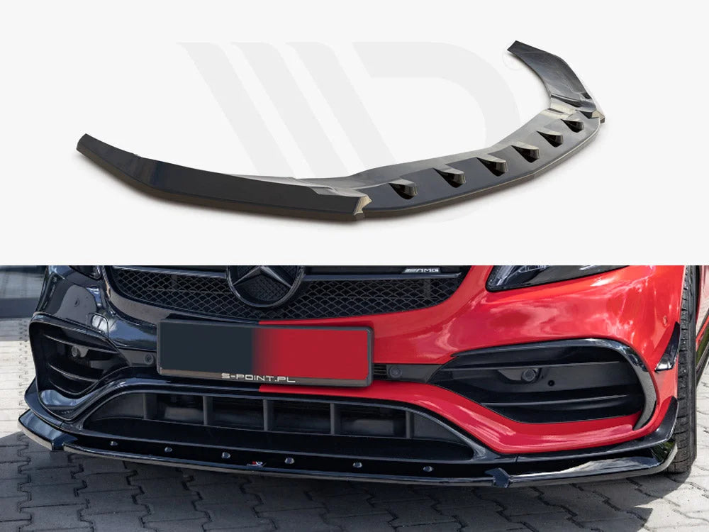 Maxton Design Front Splitter V.1 Mercedes A45 AERO W176 Facelift 14-18