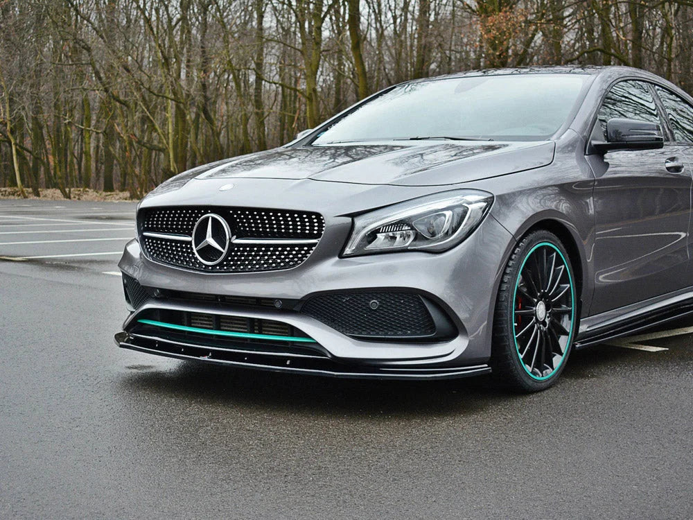 Maxton Design Front Splitter V.1 Mercedes-benz CLA C117 Amg-line Facelift 2017-UP