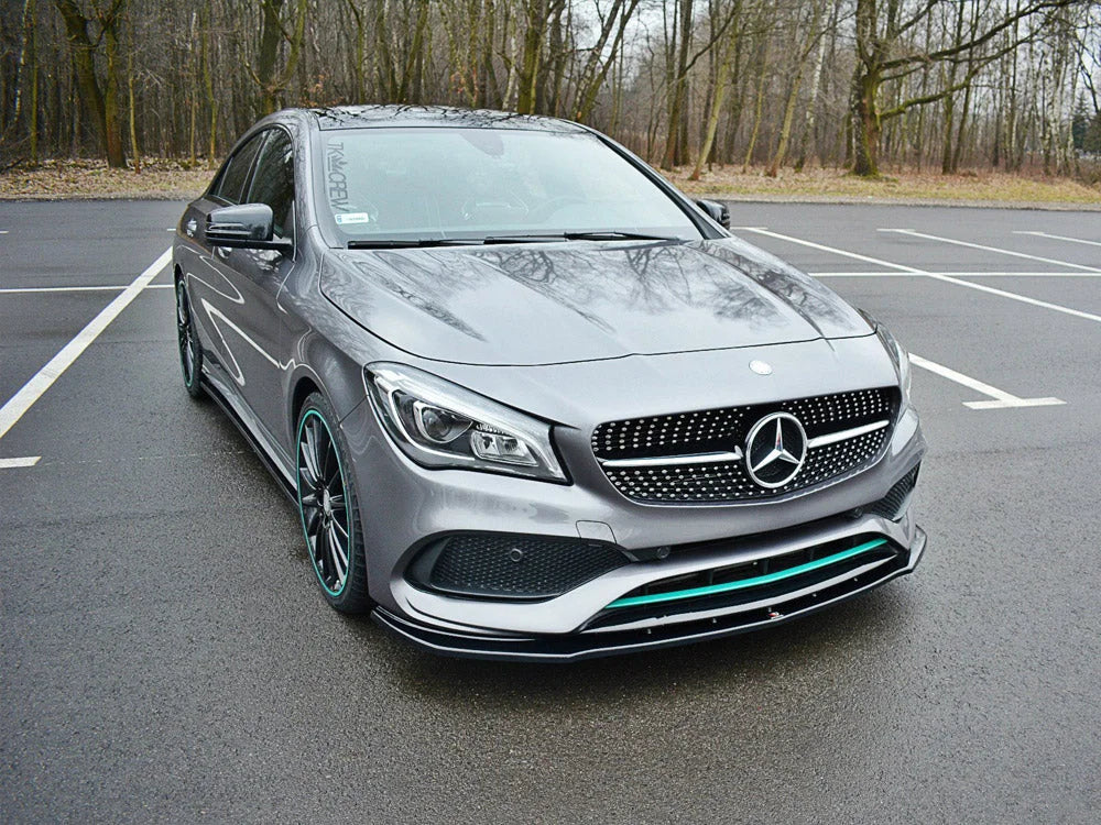 Maxton Design Front Splitter V.1 Mercedes-benz CLA C117 Amg-line Facelift 2017-UP