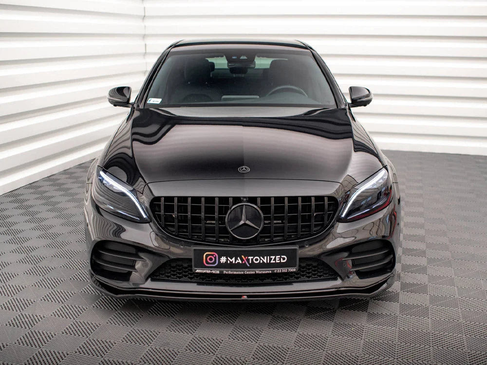 Maxton Design Front Splitter V.1 Mercedes C AMG Line C43 AMG Sedan Coupe W205 C205 Facelift
