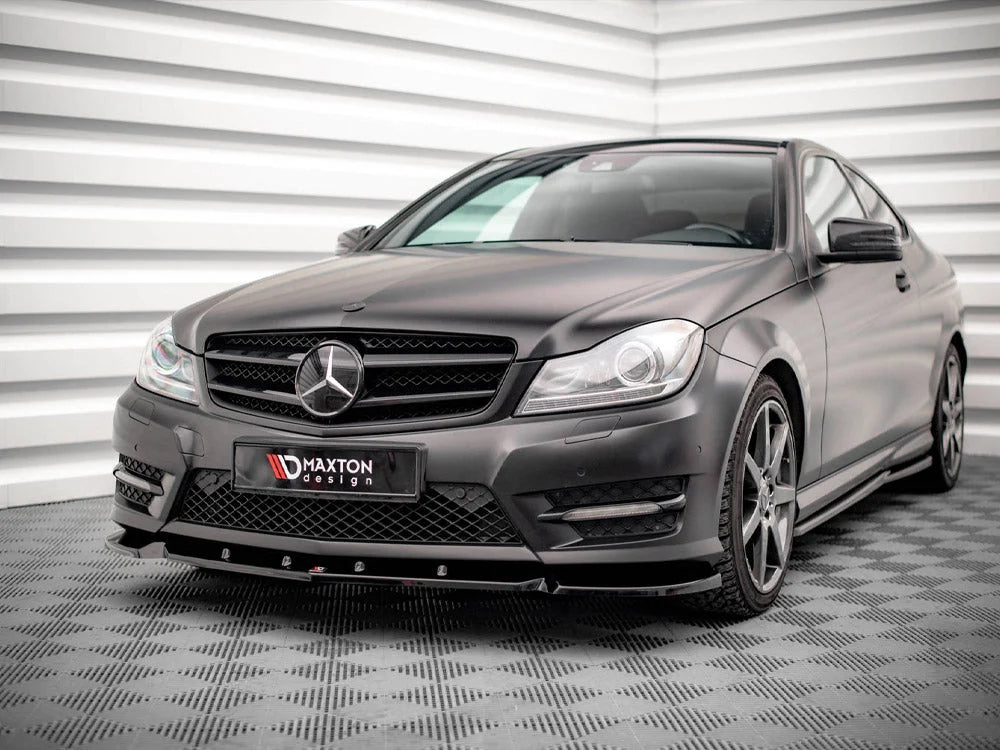 Maxton Design Front Splitter V.1 Mercedes C Coupe AMG-Line C204