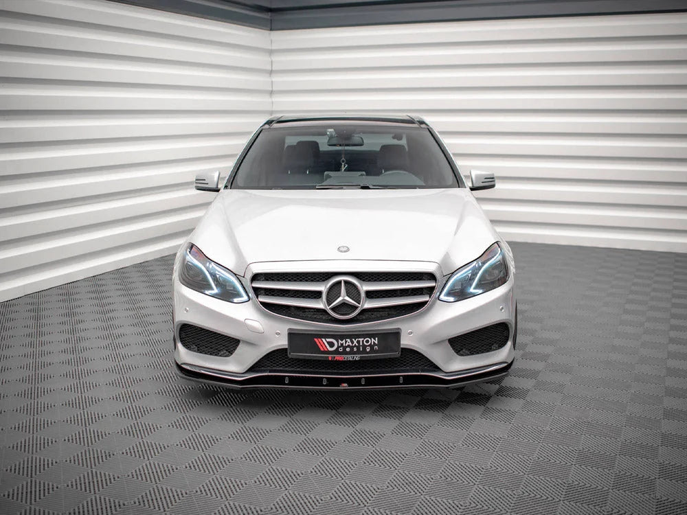 Maxton Design Front Splitter V.1 Mercedes E Amg-line Sedan W212 Facelift 12-16