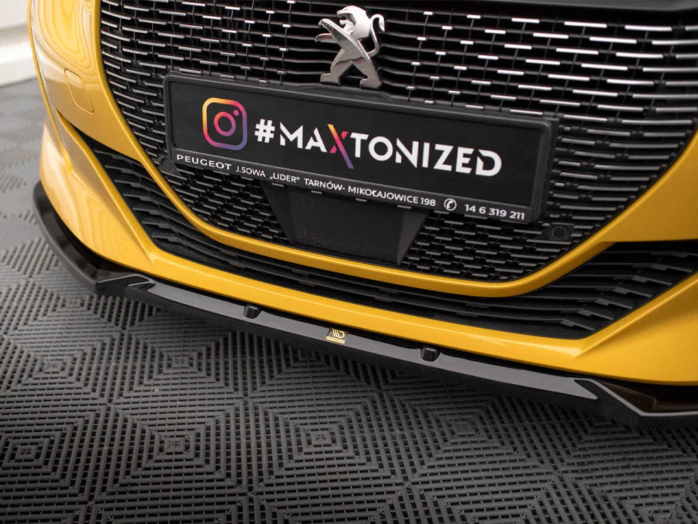 Maxton Design Front Splitter V.1 Peugeot 208 GT Mk2