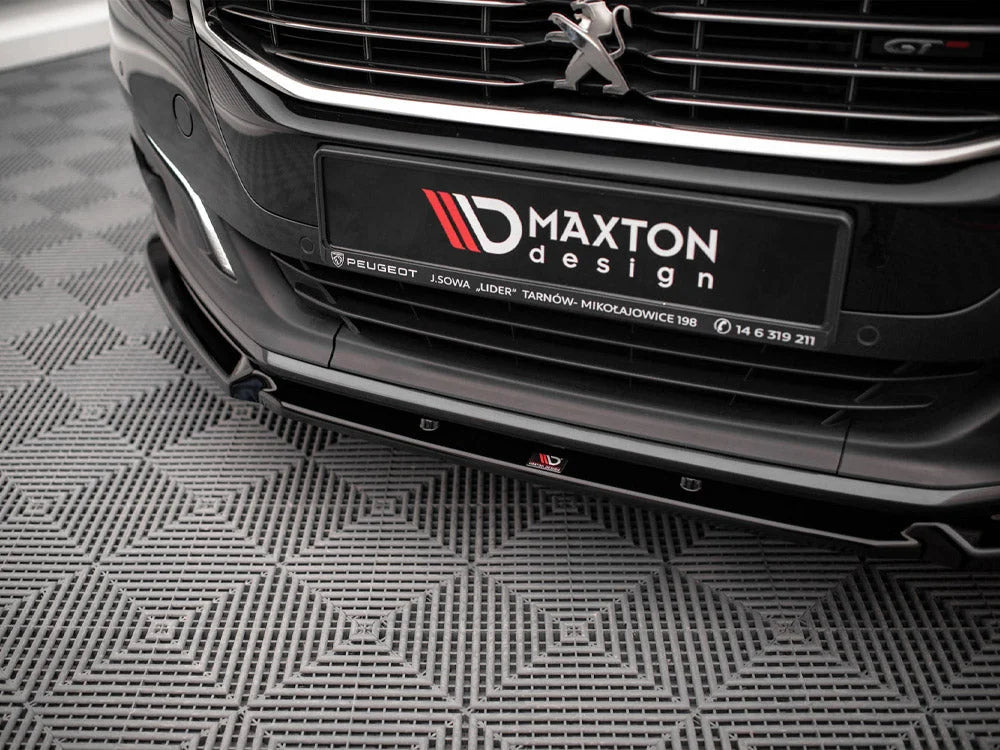 Maxton Design Front Splitter V.1 Peugeot 508 GT MK1 Facelift 14-18