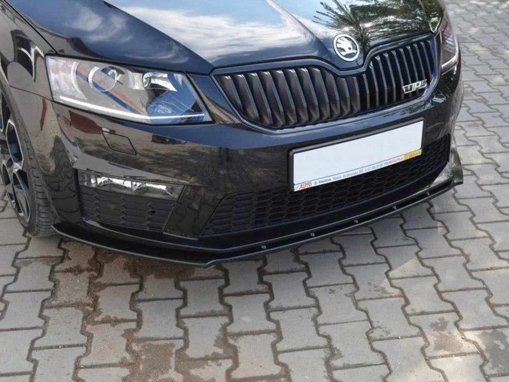 Maxton Design Front Splitter V.1 Skoda Octavia MK3 VRS 01-16