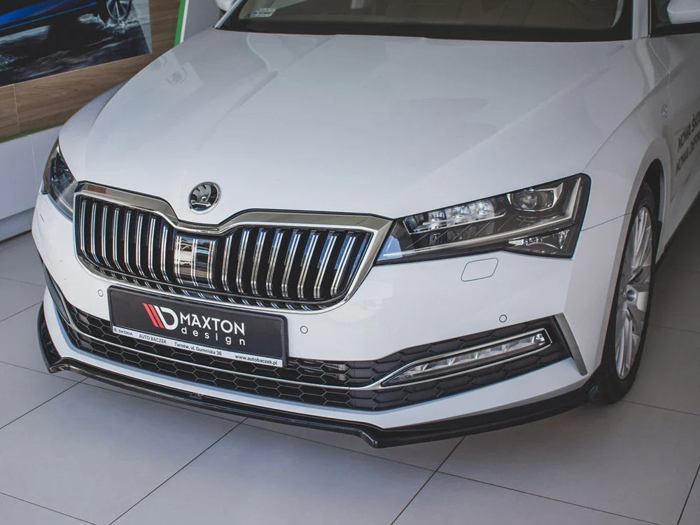 Maxton Design Front Splitter V.1 Skoda Superb MK3 FL 2019-