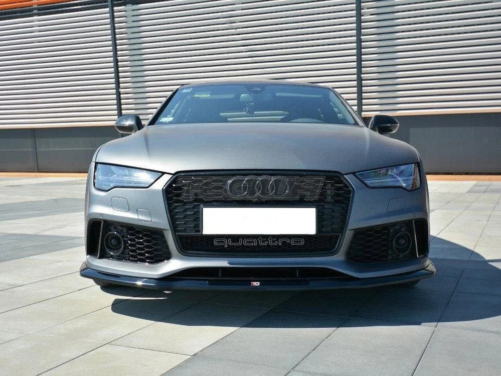 Maxton Design Front Splitter V.2 Audi RS7 C7 Facelift 14-17