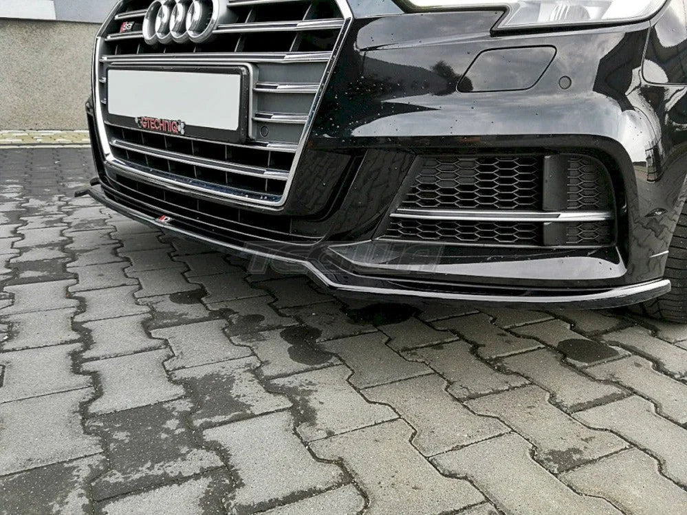 Maxton Design Front Splitter V.2 Audi S3 A3 S-line 8V Facelift Sedan 17-20