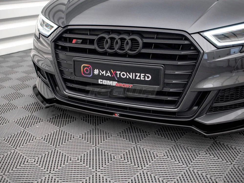 Maxton Design Front Splitter V.2 Audi S3 Sportback 8V Facelift