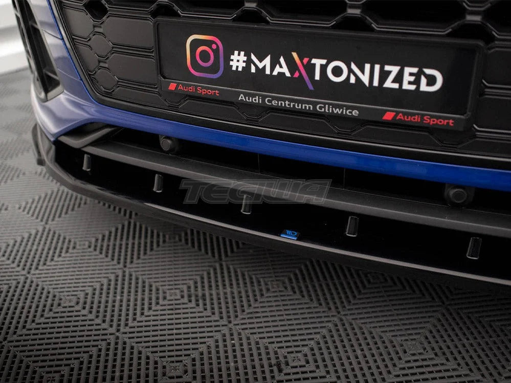 Maxton Design Front Splitter V.2 Audi SQ5 Q5 S-Line SUV Sportback Mk2 Facelift
