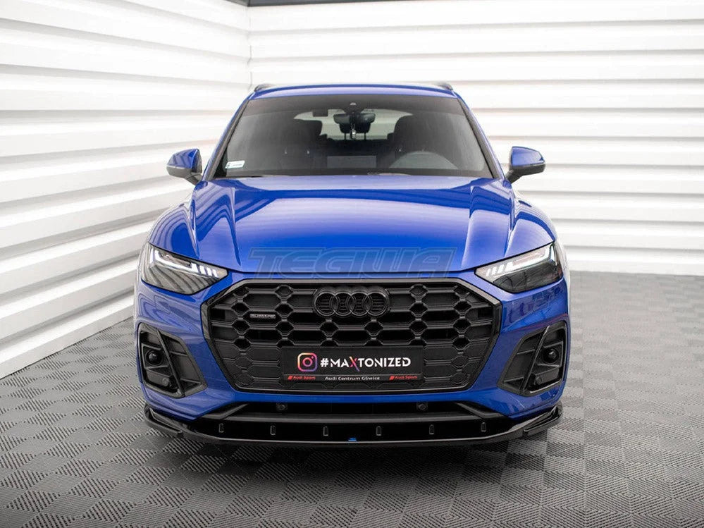 Maxton Design Front Splitter V.2 Audi SQ5 Q5 S-Line SUV Sportback Mk2 Facelift