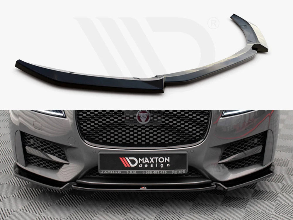 Maxton Design Front Splitter V.2 Jaguar XF R-sport MK2 15-20