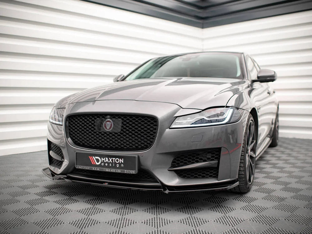 Maxton Design Front Splitter V.2 Jaguar XF R-sport MK2 15-20