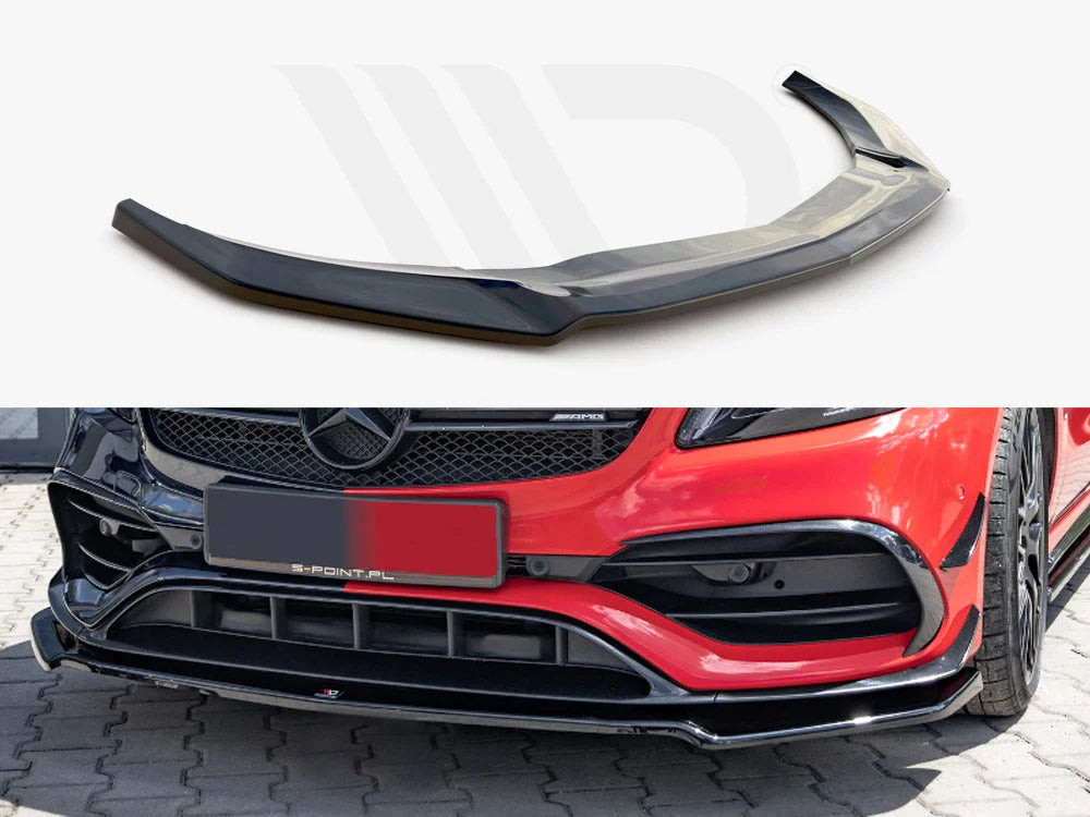 Maxton Design Front Splitter V.2 Mercedes A45 AERO W176 Facelift 14-18