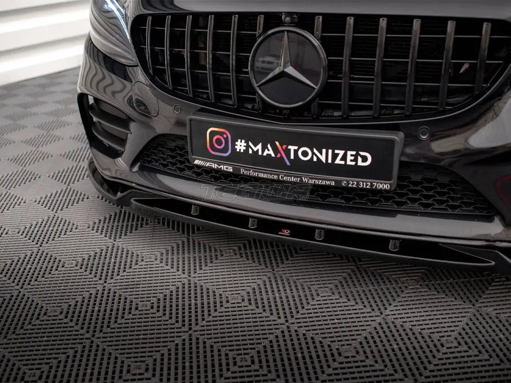 Maxton Design Front Splitter V.2 Mercedes C AMG Line C43 AMG Sedan Coupe W205 C205 Facelift