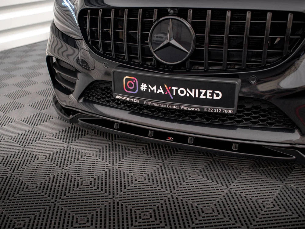 Maxton Design Front Splitter V.2 Mercedes C AMG Line C43 AMG Sedan Coupe W205 C205 Facelift