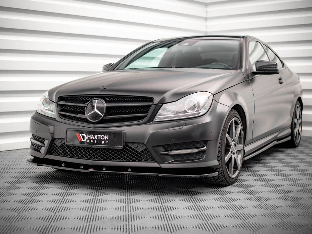 Maxton Design Front Splitter V.2 Mercedes C Coupe AMG-Line C204