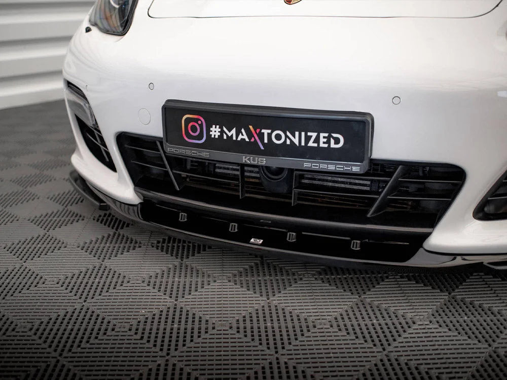 Maxton Design Front Splitter V.2 Porsche Panamera Turbo Sport Design Package 970