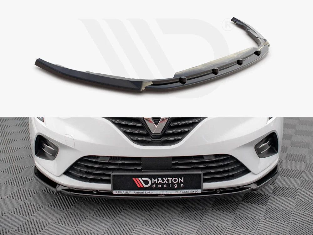 Maxton Design Front Splitter V.2 Renault CLIO MK5 2019-