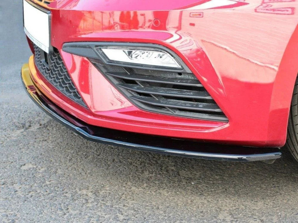 Maxton Design Front Splitter V.2 Seat Leon MK 3.5 Cupra fr 17-19