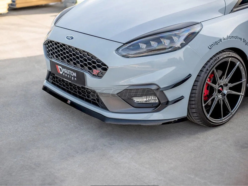 Maxton Design Front Splitter V.6 Ford Fiesta MK8 ST ST-Line 2017-