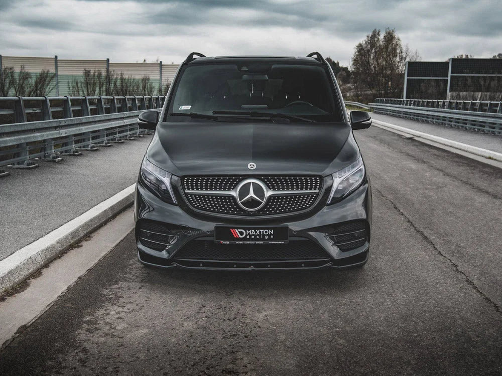 Maxton Design Front Splitter V1 Mercedes-benz V-class Amg-line W447 Facelift 2019-