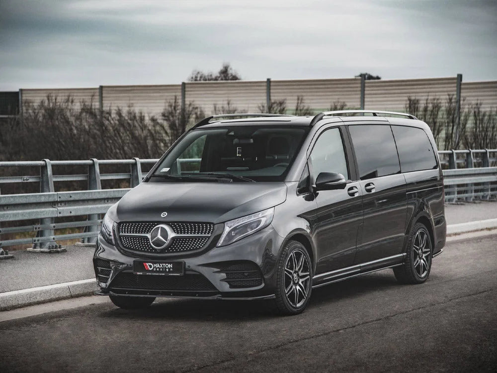 Maxton Design Front Splitter V1 Mercedes-benz V-class Amg-line W447 Facelift 2019-