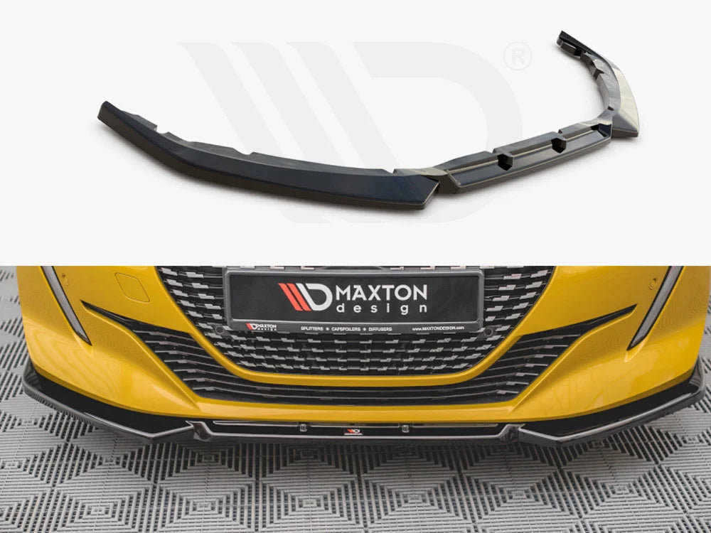 Maxton Design Front Splitter V1 Peugeot 208 MK2 2019-