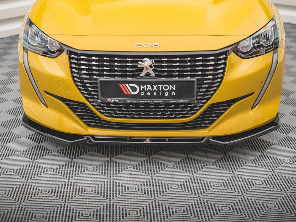 Maxton Design Front Splitter V1 Peugeot 208 MK2 2019-