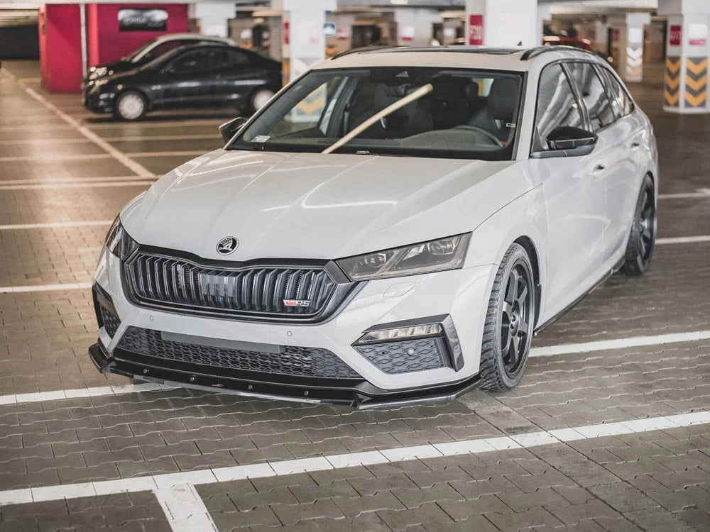 Maxton Design Front Splitter V1 Skoda Octavia RS MK4 2020-