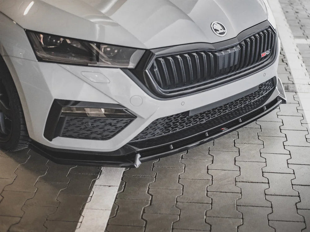 Maxton Design Front Splitter V1 Skoda Octavia RS MK4 2020-
