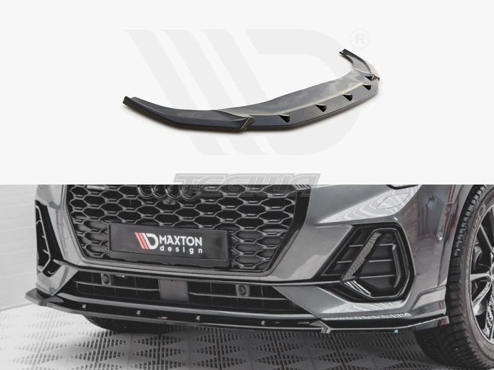 Maxton Design Front Splitter V2 Audi Q3 Sportback S-line 2019-