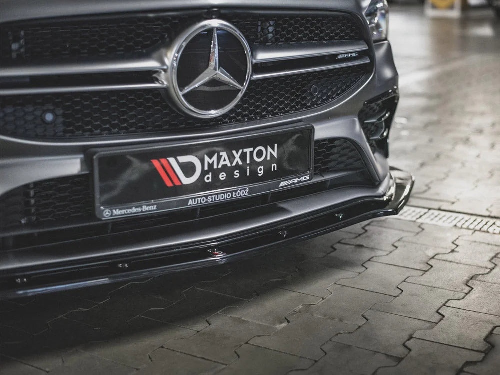 Maxton Design Front Splitter V2 Mercedes-amg CLA 35 AERO C118 2019-