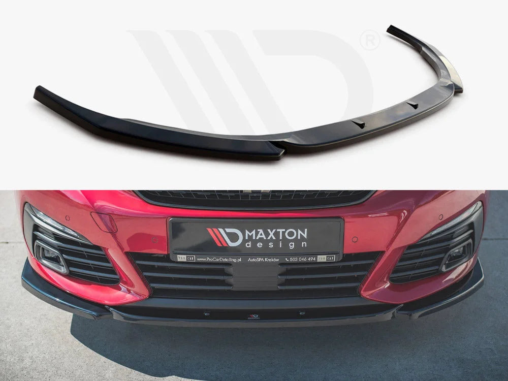 Maxton Design Front Splitter V2 Peugeot 308 GT MK2 Facelift 2017-