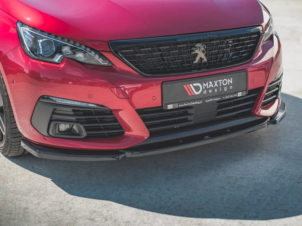 Maxton Design Front Splitter V2 Peugeot 308 GT MK2 Facelift 2017-