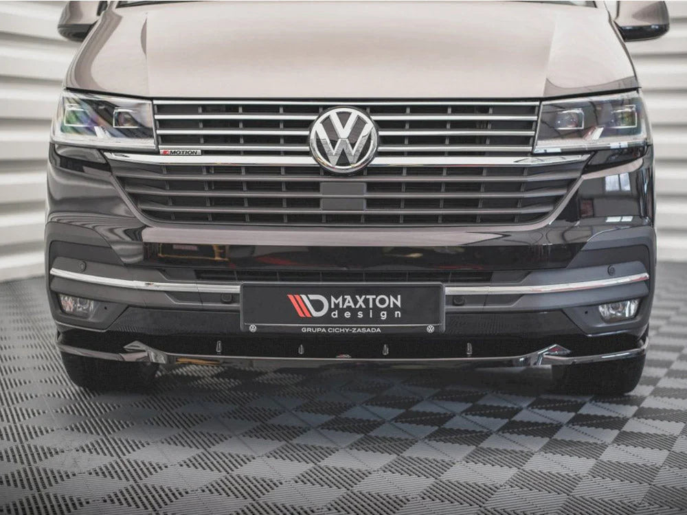 Maxton Design Front Splitter V2 Volkswagen T6 Facelift 2019-