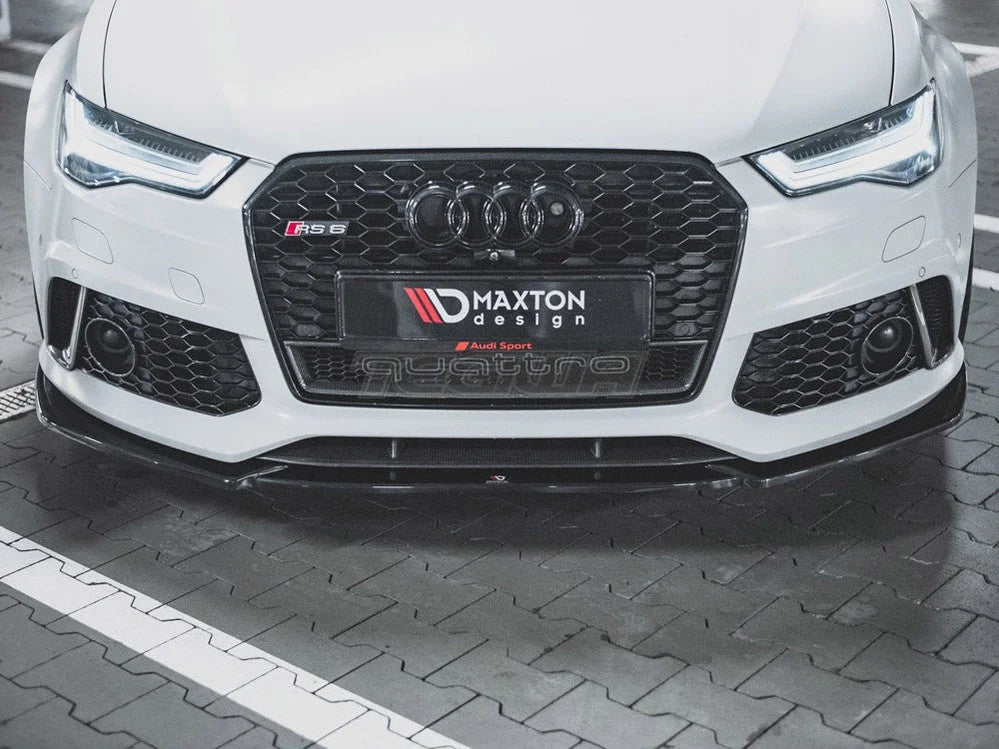 Maxton Design Front Splitter V4 Audi RS6 C7 13-17