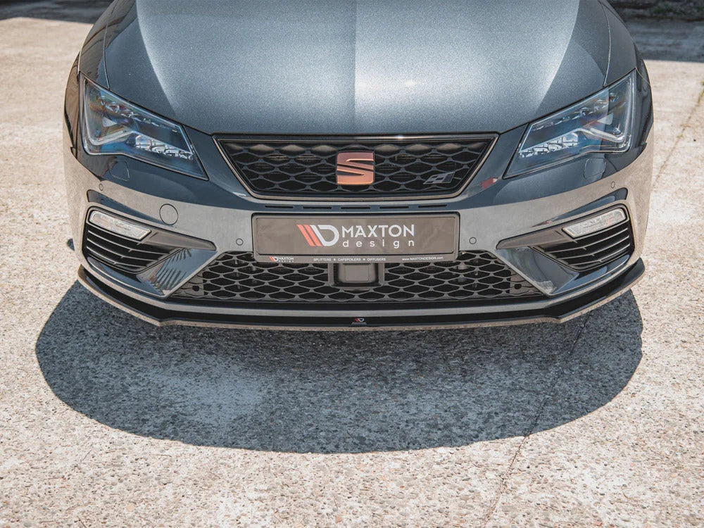 Maxton Design Front Splitter V4 Seat Leon Cupra FR MK3 Facelift 17-19
