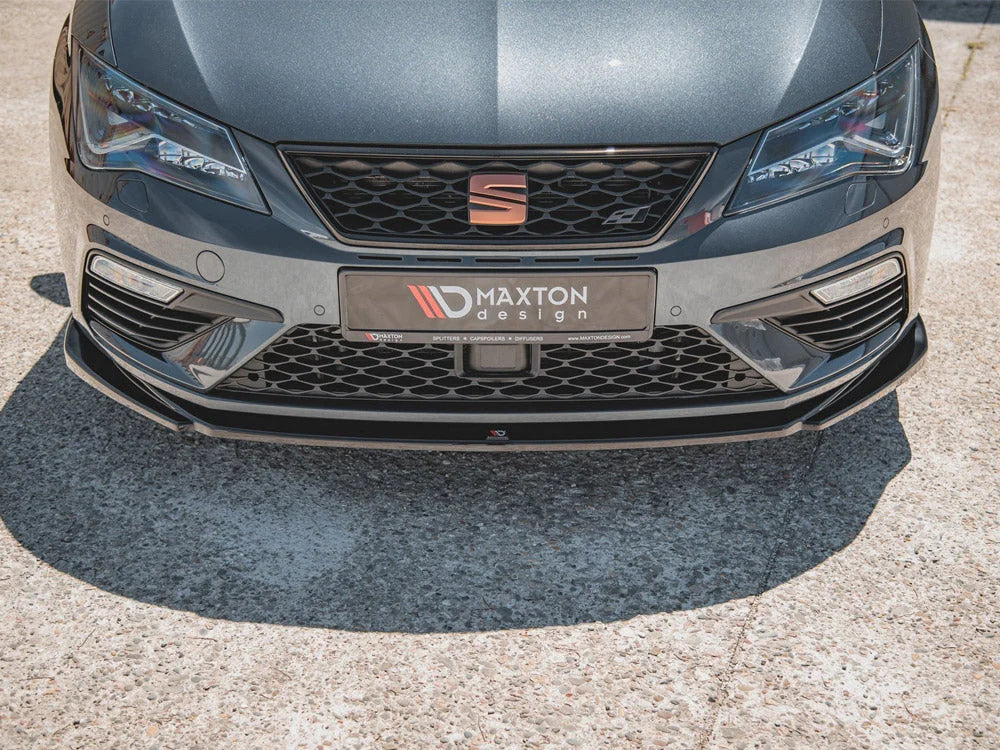 Maxton Design Front Splitter V5 Seat Leon Cupra FR MK3 Facelift 17-19