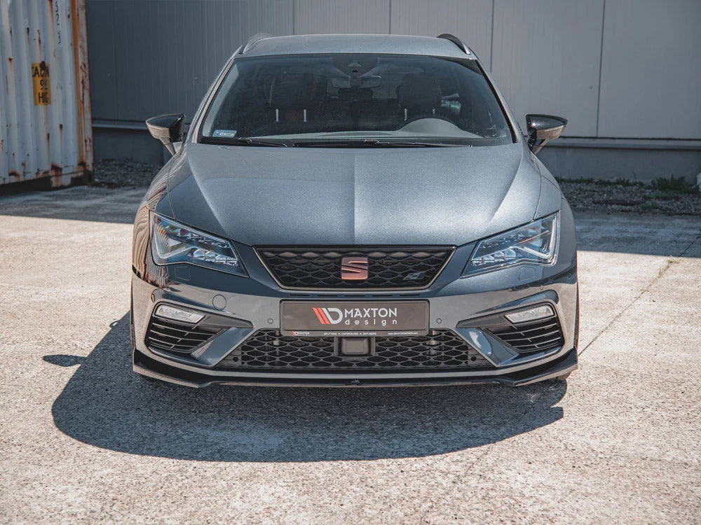 Maxton Design Front Splitter V7 Seat Leon Cupra FR MK3 Facelift 17-19