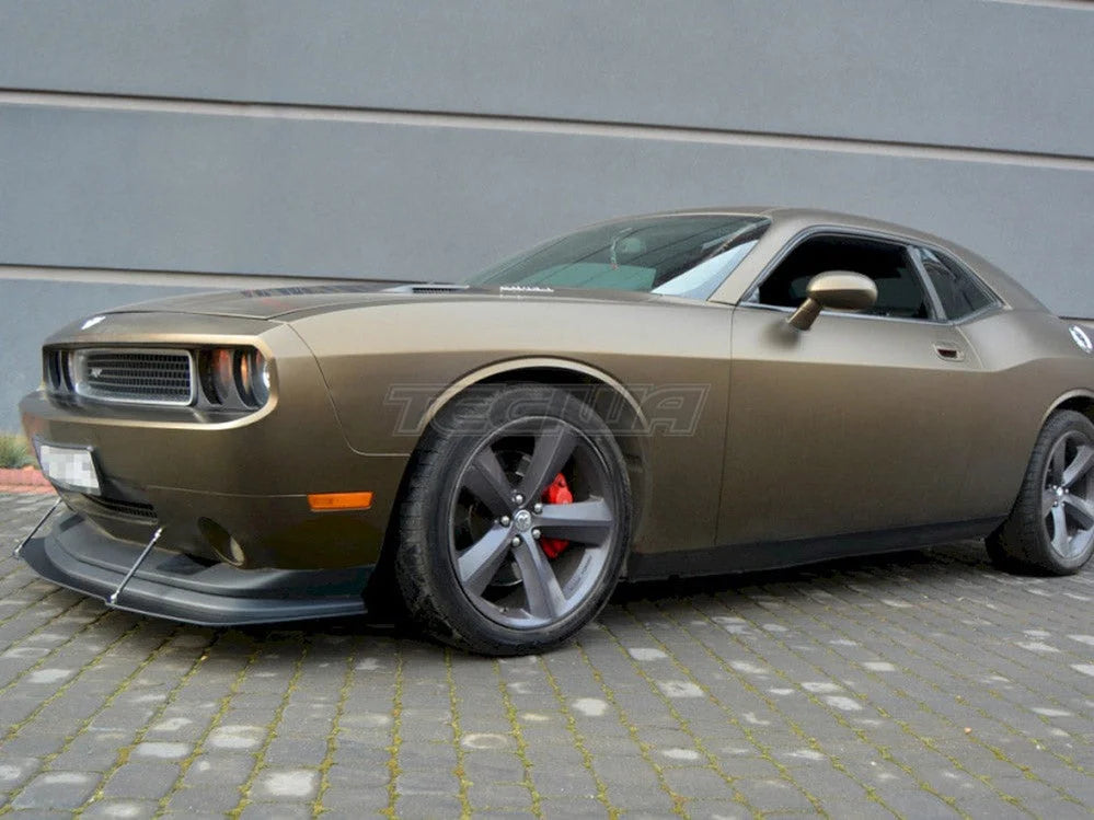 Maxton Design Hybrid Front Splitter V.1 Dodge Challenger 3RD-GEN. Phase-i SRT8 Coupe 2008-14