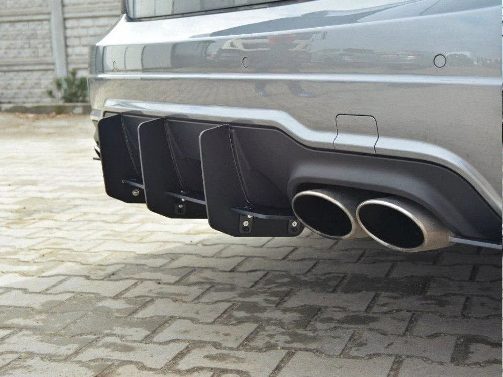 Maxton Design Mercedes C W204 Amg-line Facelift Rear Diffuser & Rear Side Splitters