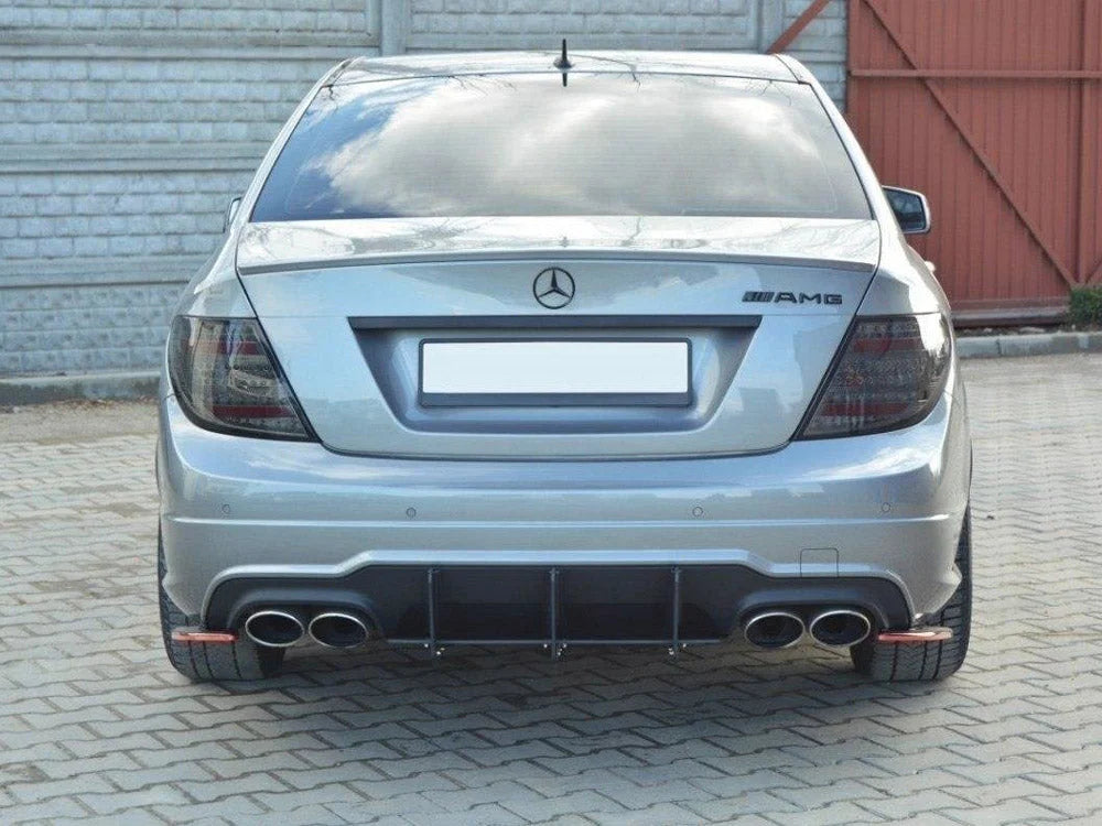 Maxton Design Mercedes C W204 Amg-line Facelift Rear Diffuser & Rear Side Splitters