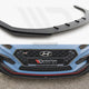 Maxton Design Racing Durability Front Splitter + Flaps Hyundai I30 N Mk3 Hatchback Fastback